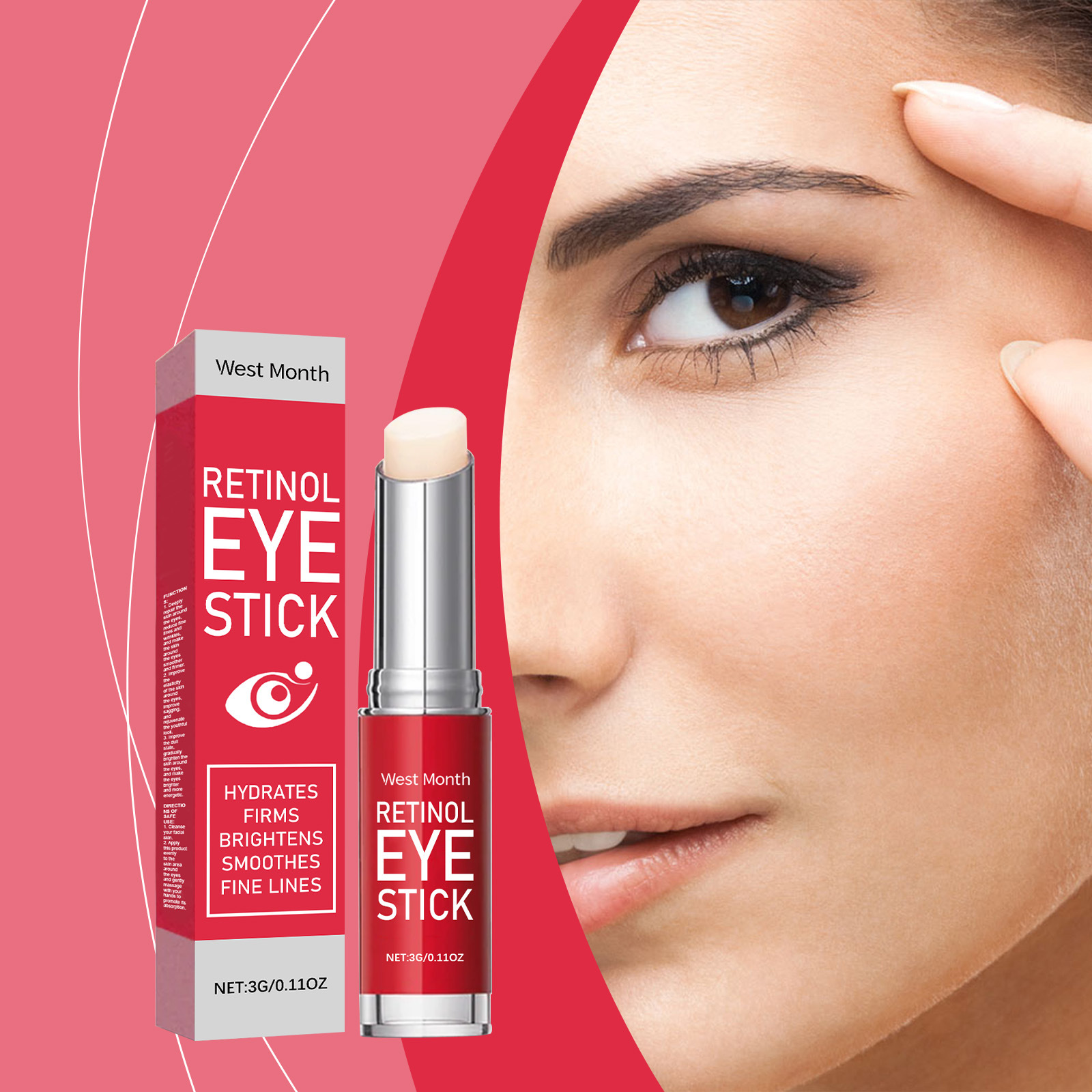 Women Bags Under Eyes - Retinolowy sztyft pod oczy z kolagenem,