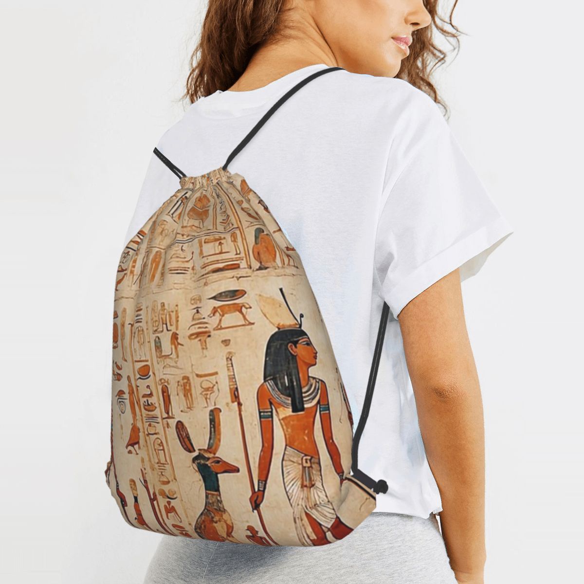 Women Bags In Egypt - Plecak ze sznurkiem w stylu starożytnego