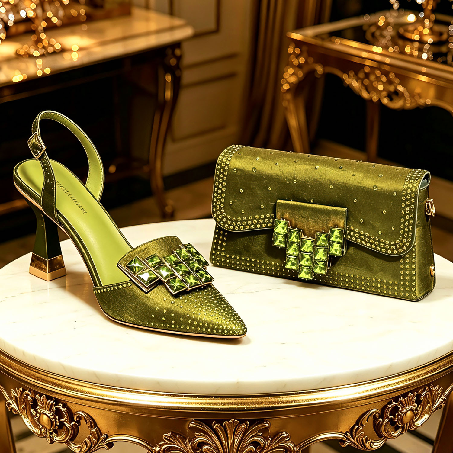 Women Bags Green - 2026 INS Włoskie designerskie szpilki damskie