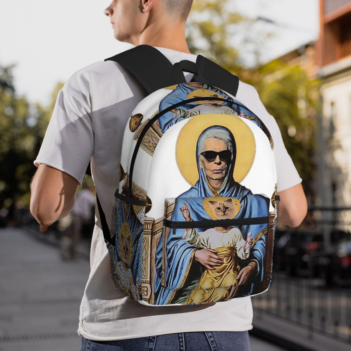 Women'S Karl Bags - Plecak Karl Who Fashion z nadrukiem