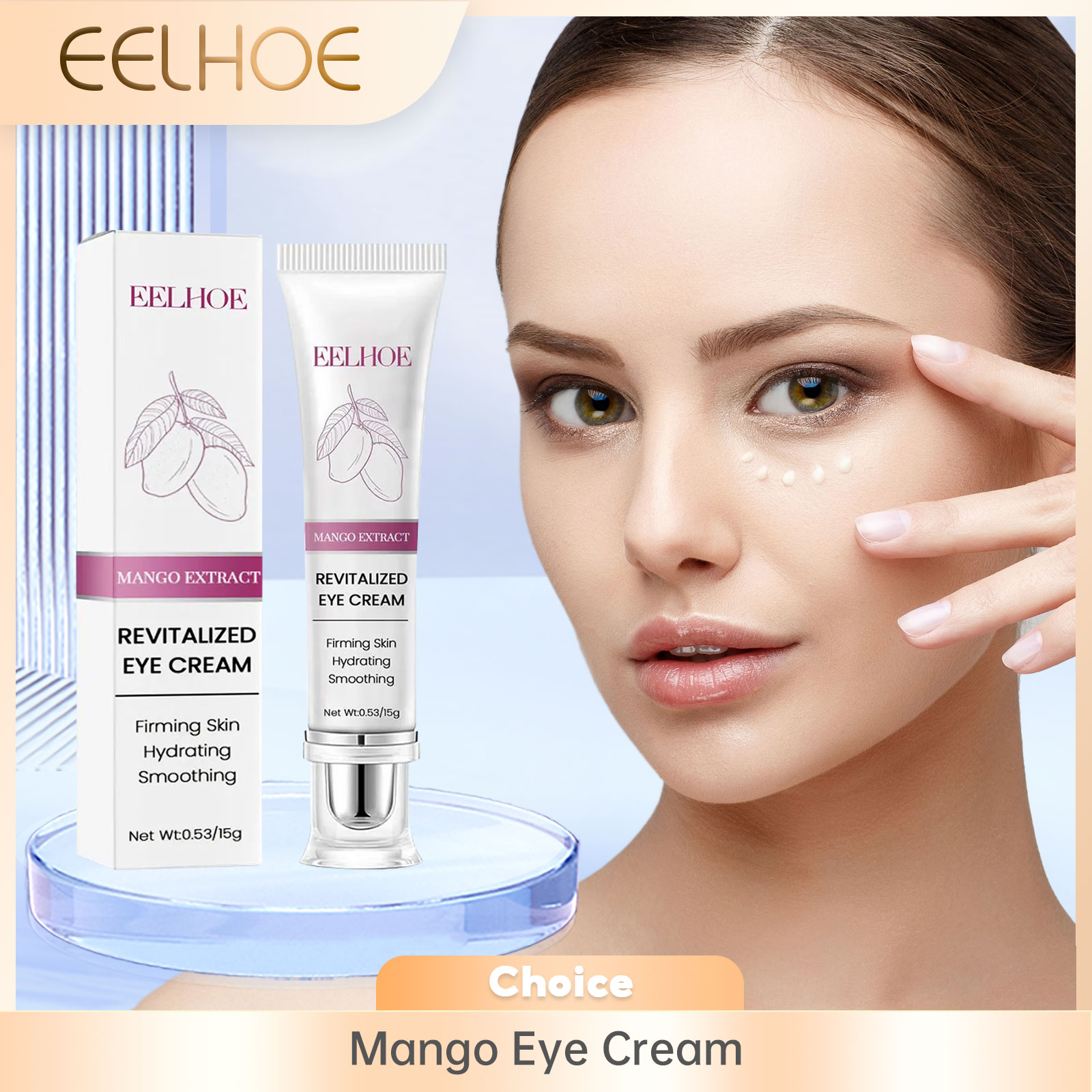 Women Bags Under Eyes - Krem przeciwzmarszczkowy Mango redukuje obrzęki z