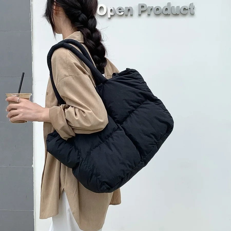 Wyściełana bawełną duża pikowa – Women Bags Low Price recenzja i cena
