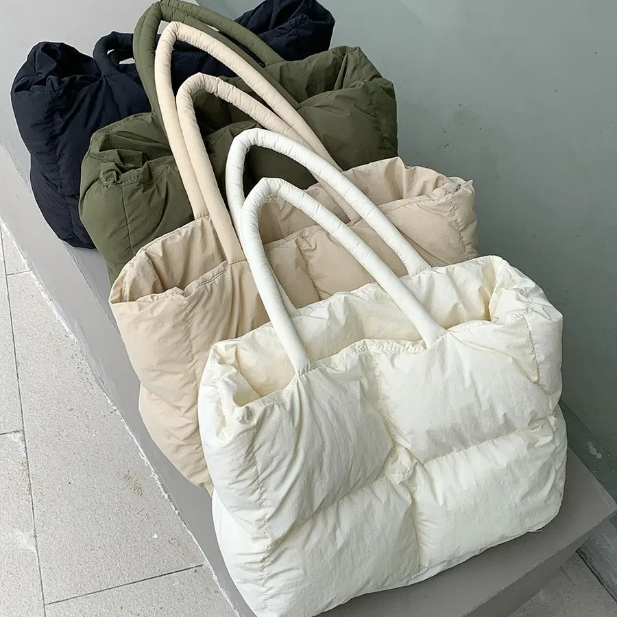 Wyściełana bawełną duża pikowa – Women Bags Low Price recenzja i cena
