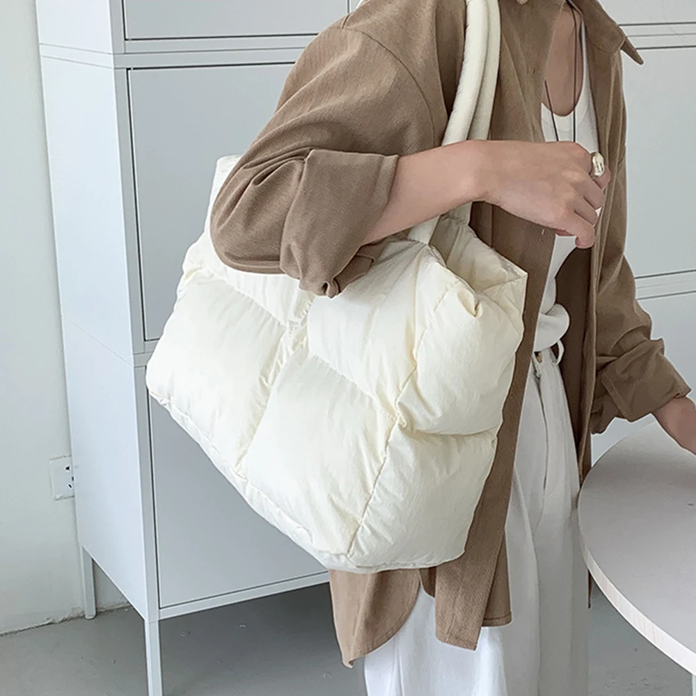 Wyściełana bawełną duża pikowa – Women Bags Low Price recenzja i cena