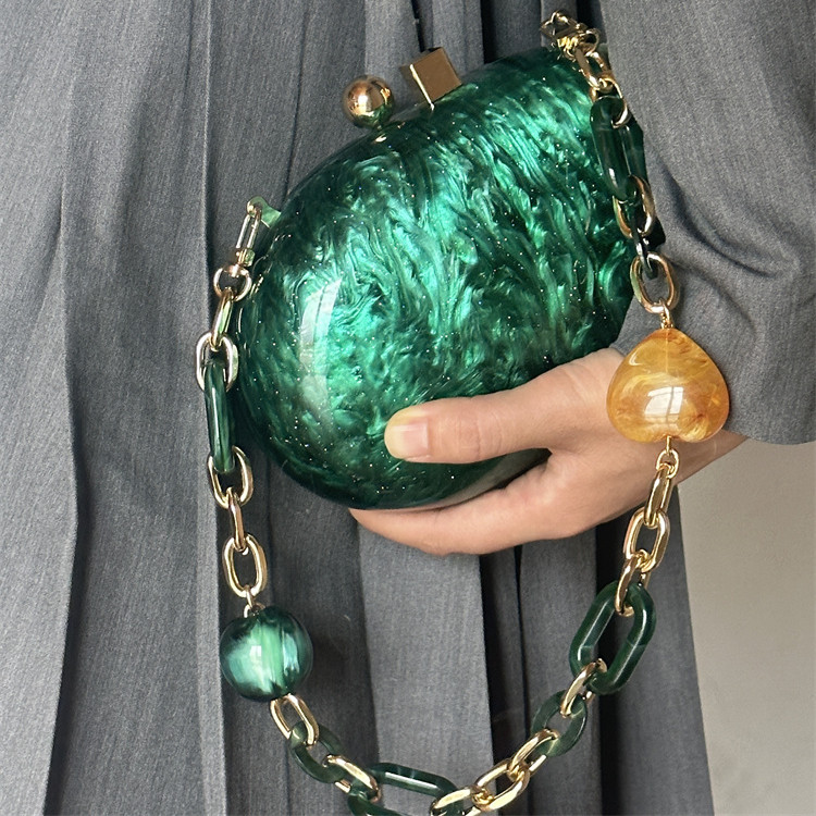 Bankiet nowy akrylowa torba na – Women Bags Green recenzja i cena