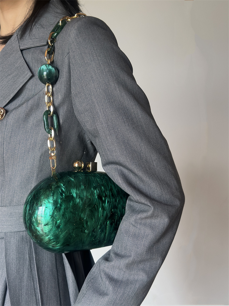 Bankiet nowy akrylowa torba na – Women Bags Green recenzja i cena