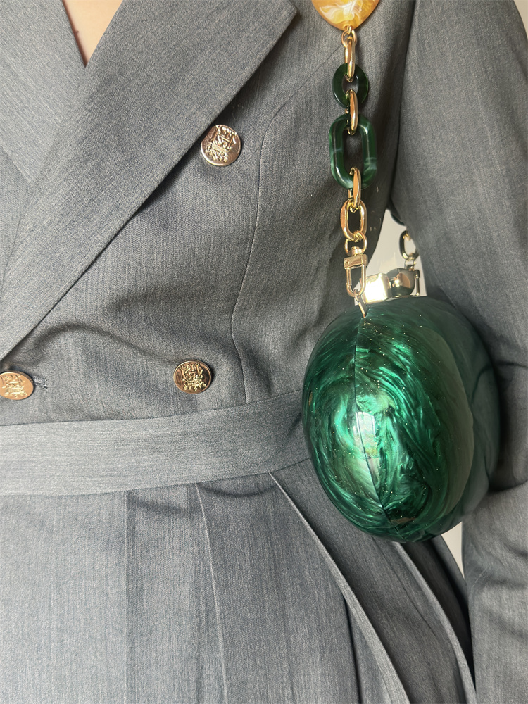 Bankiet nowy akrylowa torba na – Women Bags Green recenzja i cena