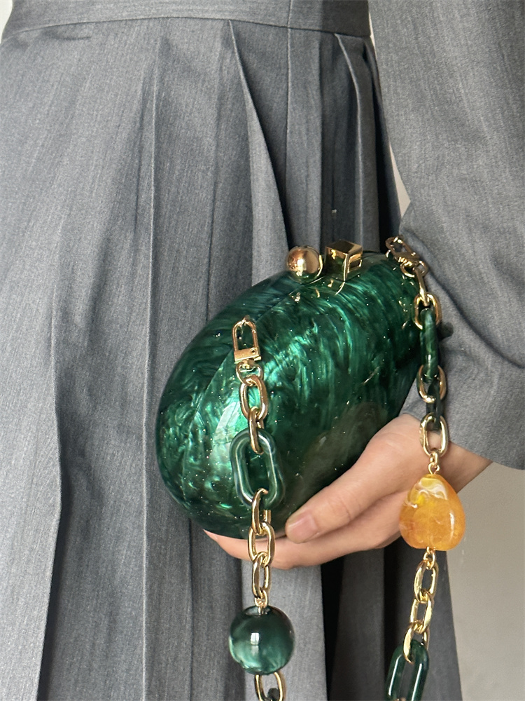 Bankiet nowy akrylowa torba na – Women Bags Green recenzja i cena